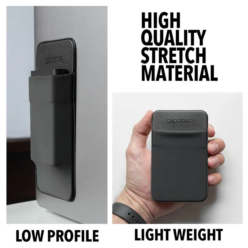 Portable Hard Drive Sleeve for Laptop - Reusable Adhesive SSD Carrying Case Pouch