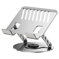 360° Rotating Laptop Stand - Adjustable Aluminum Foldable Stand for Desk & Gaming