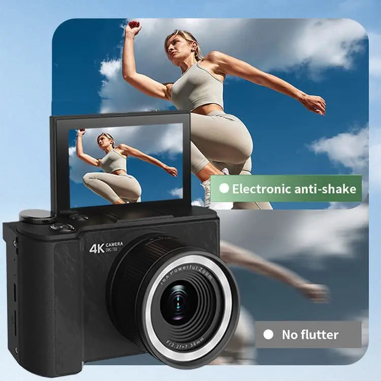 2026 Digital Camera for Photography with Foldable Screen and 32GB SD Card
