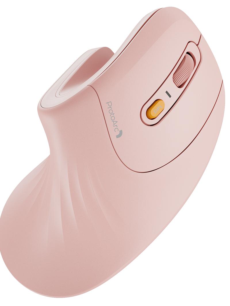 Ergonomic Bluetooth Vertical Mouse - Rechargeable Silent Wireless Mouse with 3 Multi-Device Connectivity