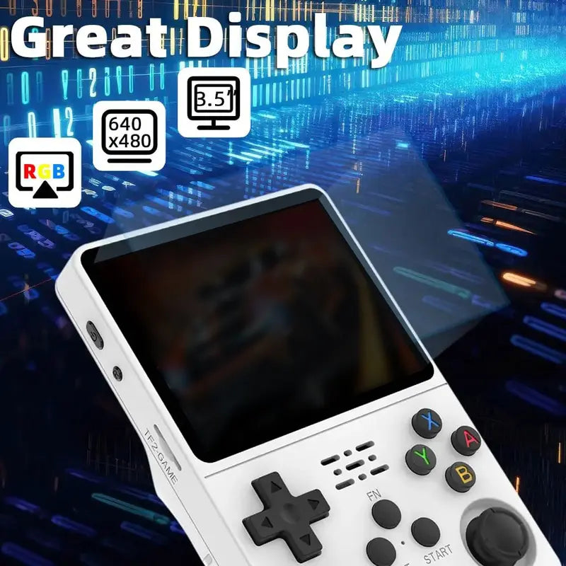 Retro Handheld Video Game Console with 3.5 Inch IPS Screen and Linux System