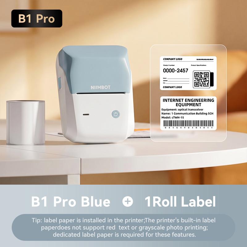 Thermal Label Printer - 2 Inch Mini Sticker Printer with White Label Roll and Creative Templates