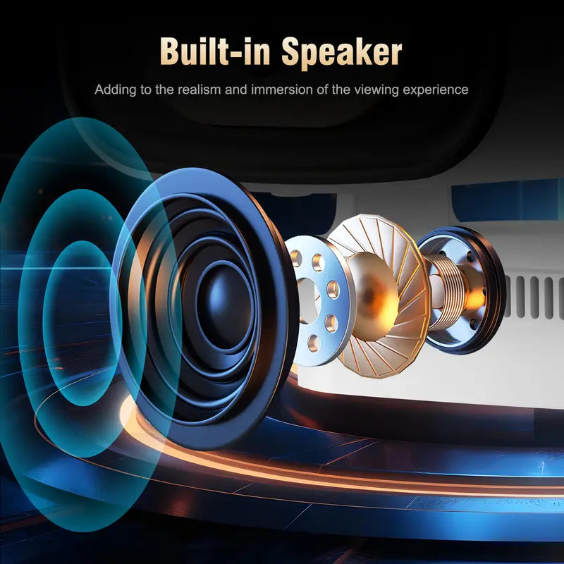 Auto Focus Native 1080P Projector, 330ANSI 8K Decode Smart Home Cinema with WiFi 6 & BT 5.4