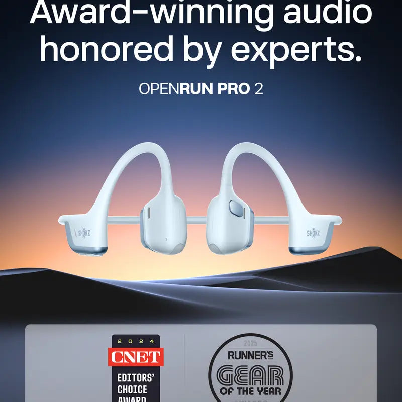 Open Ear Bone Conduction Sport Headphones with Dual-Driver Sound and 12H Battery
