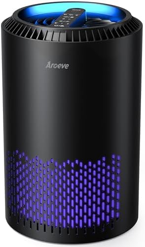 H13 True HEPA Air Purifier for 1200 Sq Ft Rooms with 12dB Sleep Mode & Timer
