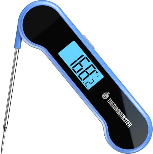 0.5 Second Instant Read Digital Meat Thermometer with ±0.5℉ Precision, Waterproof Food Thermometer