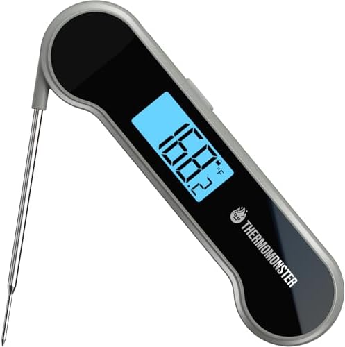 0.5 Second Instant Read Digital Meat Thermometer with ±0.5℉ Precision, Waterproof Food Thermometer