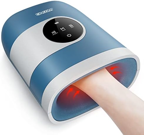 Cordless Hand Massager with Heat & Compression for Arthritis and Carpal Tunnel Relief