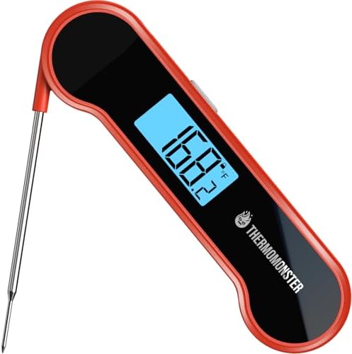0.5 Second Instant Read Digital Meat Thermometer with ±0.5℉ Precision, Waterproof Food Thermometer
