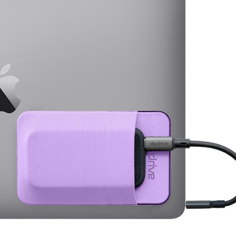 Portable Hard Drive Sleeve for Laptop - Reusable Adhesive SSD Carrying Case Pouch