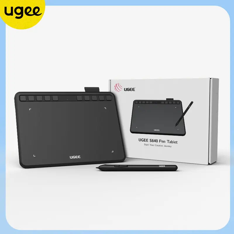 Digital Drawing Pad with 10 Hot Keys, 6.5x4 inch Graphics Tablet with 8192 Levels Battery-Free Stylus