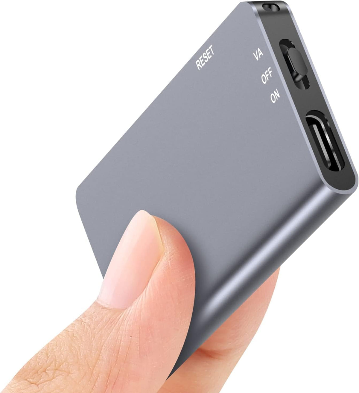 64GB Magnetic Voice Activated Recorder - 40 Hours Continuous Recording with AI Noise Reduction