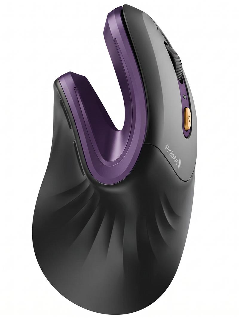 Ergonomic Bluetooth Vertical Mouse - Rechargeable Silent Wireless Mouse with 3 Multi-Device Connectivity