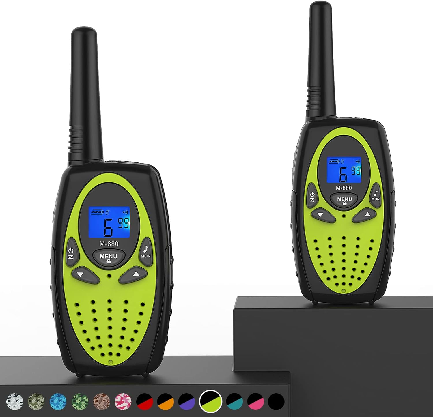 M880 Walkie Talkies for Adults (Blue 2 Pack)