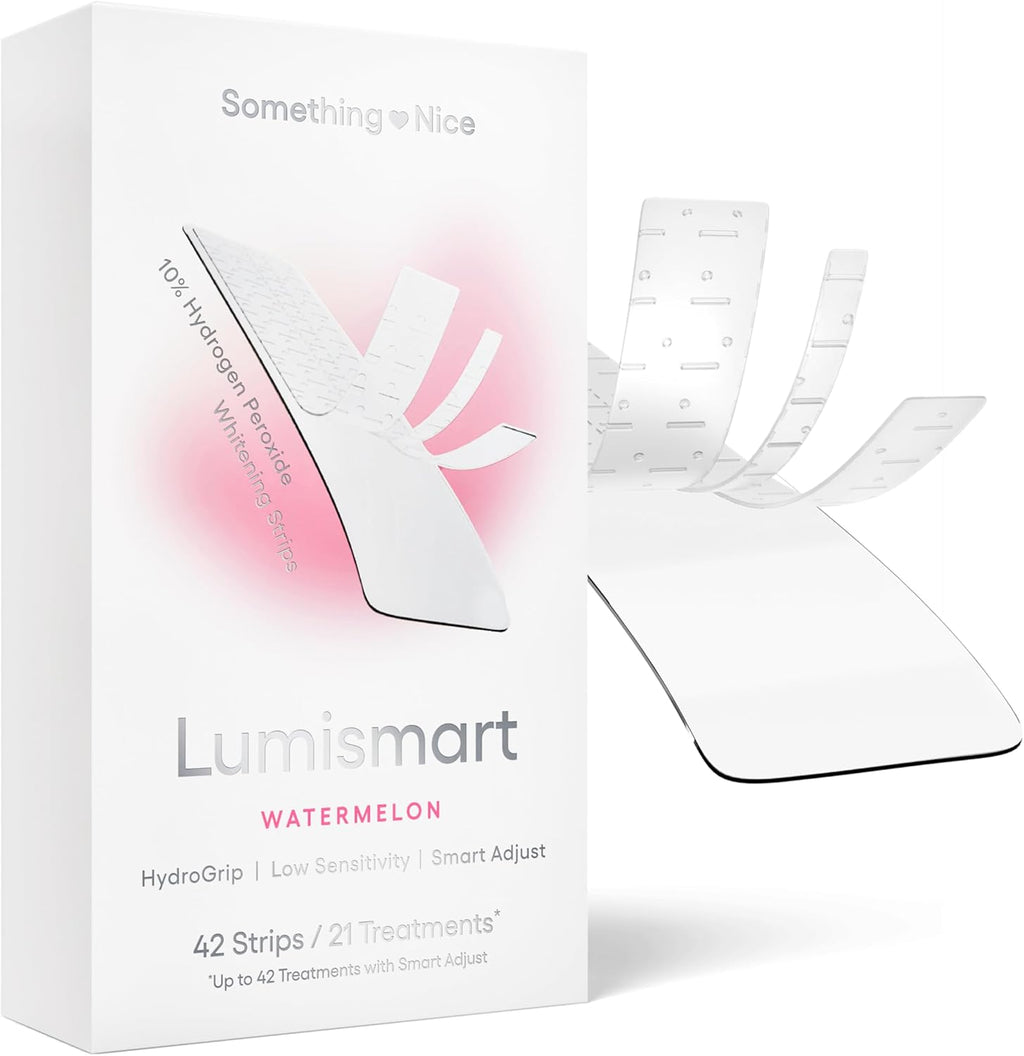 Dentist-Designed Whitening Strips for Sensitive Teeth - Enamel Safe, 42 Treatments, Smart Adjust Technology