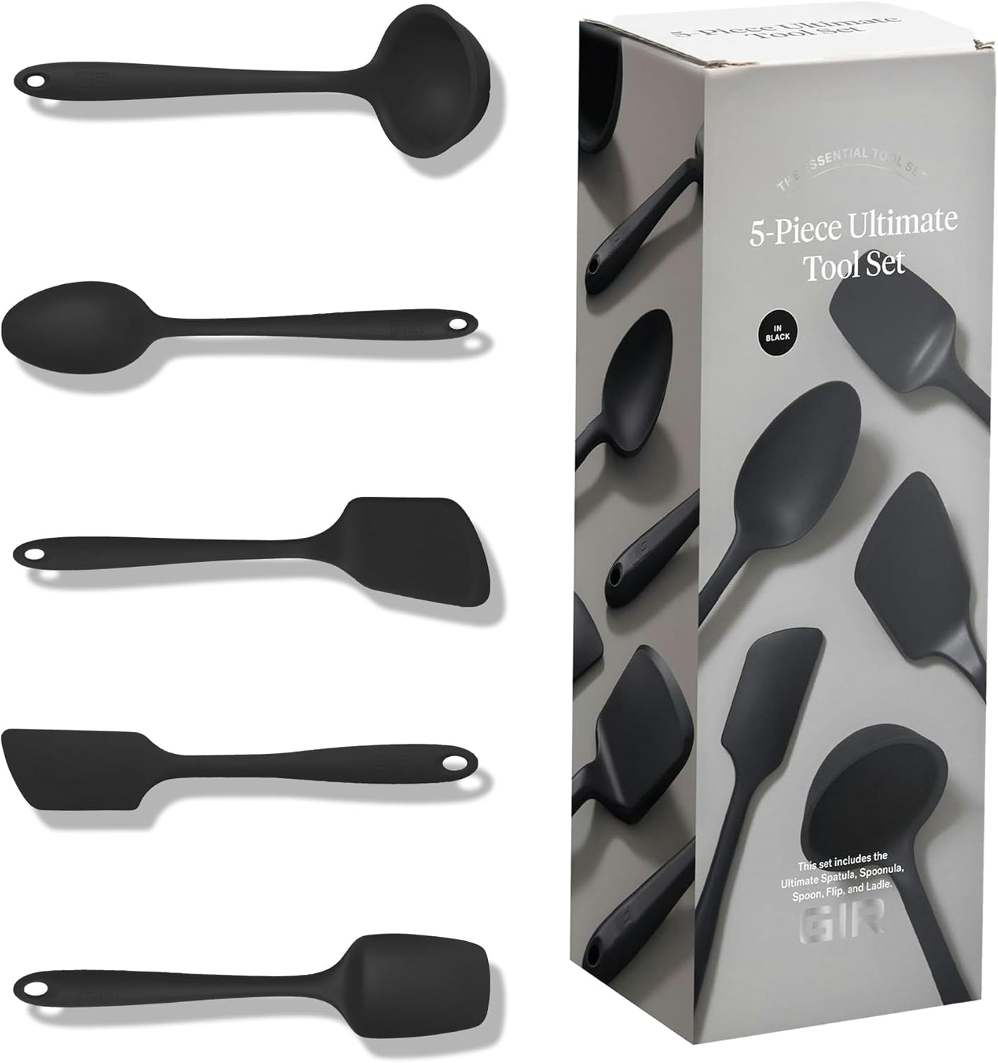 GIR: Get It Right 3-Piece Ultimate Silicone Kitchen Utensils Set - Spatula, Flip & Spoonula - Non toxic Cooking Utensils for Nonstick Cookware, Cooking and Baking - Mint
