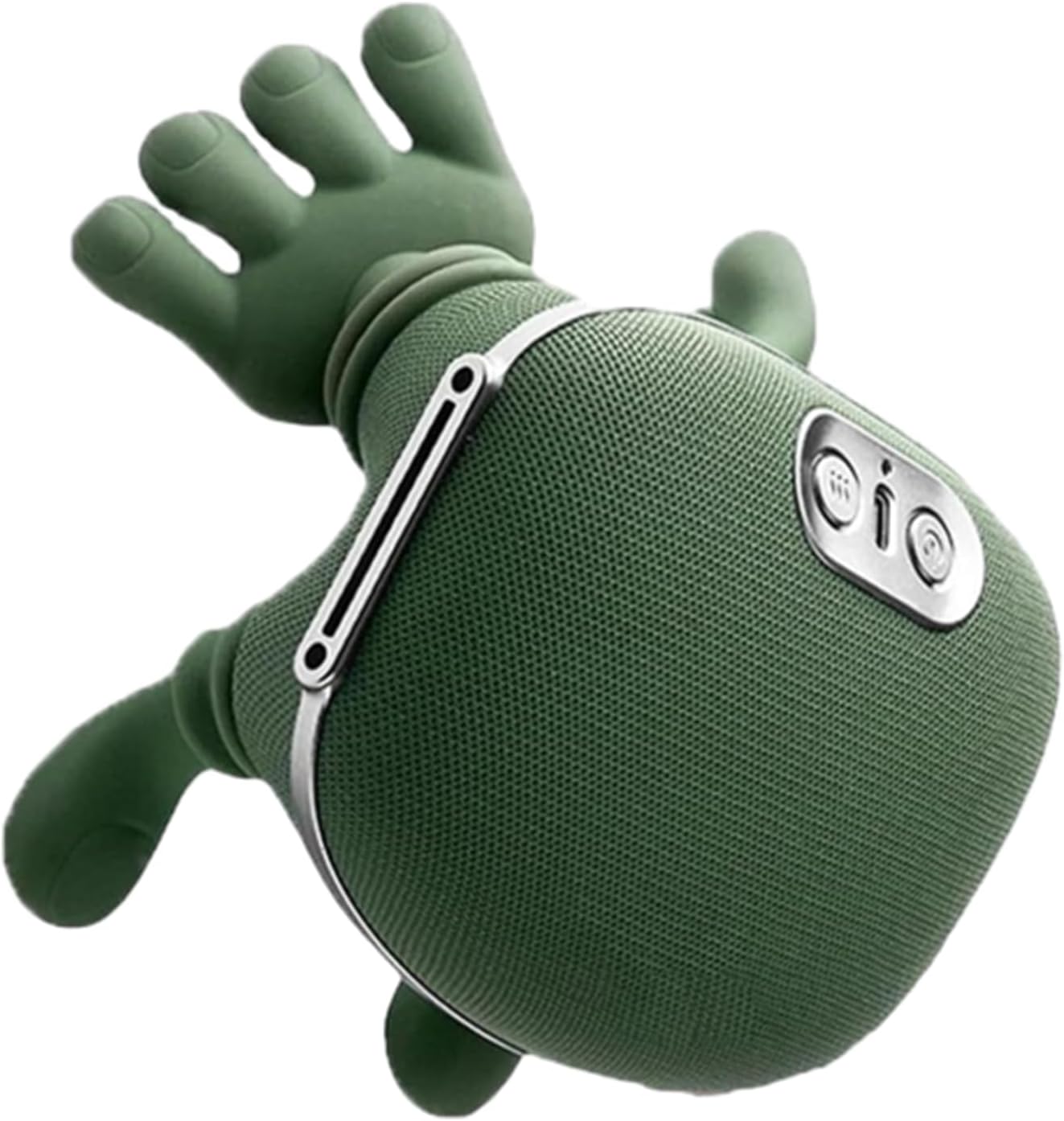 Massager, Real Hand Simulation Shiatsu Deep Tissue Electric Massager for Neck, Back & Shoulders, 3D Kneading, 3-Speed Adjustable USB Rechargeable (Green)