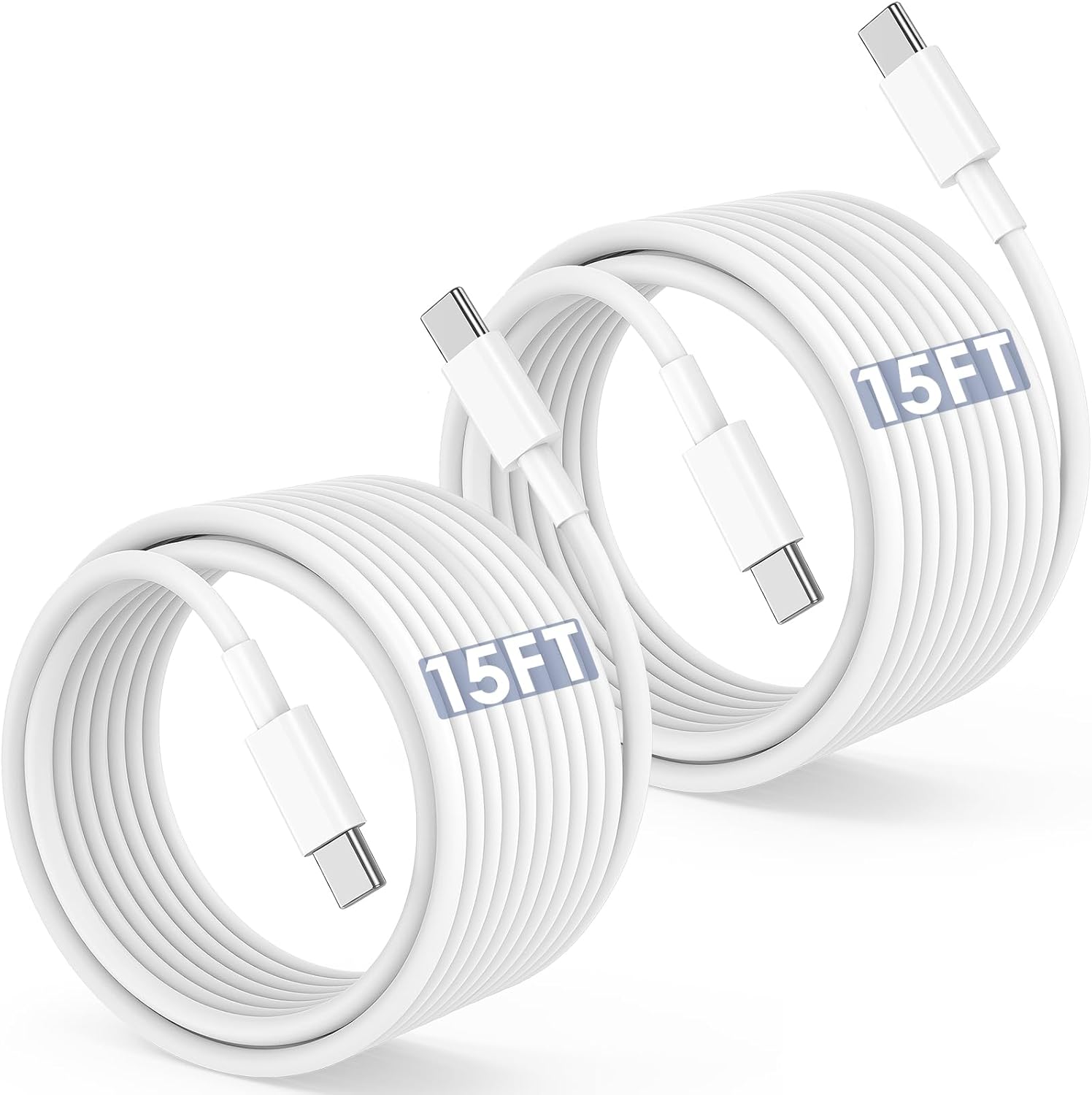 Long USB C to USB C Cable 15FT for iPhone 17 16 15 Pro Max,60W Fast Charging Type C to Type C Charger Cord for iPhone 17 16 15/16 15 Plus/17 Air/17 16 15 Pro, iPad Pro/Air,MacBook,Galaxy S25-Red