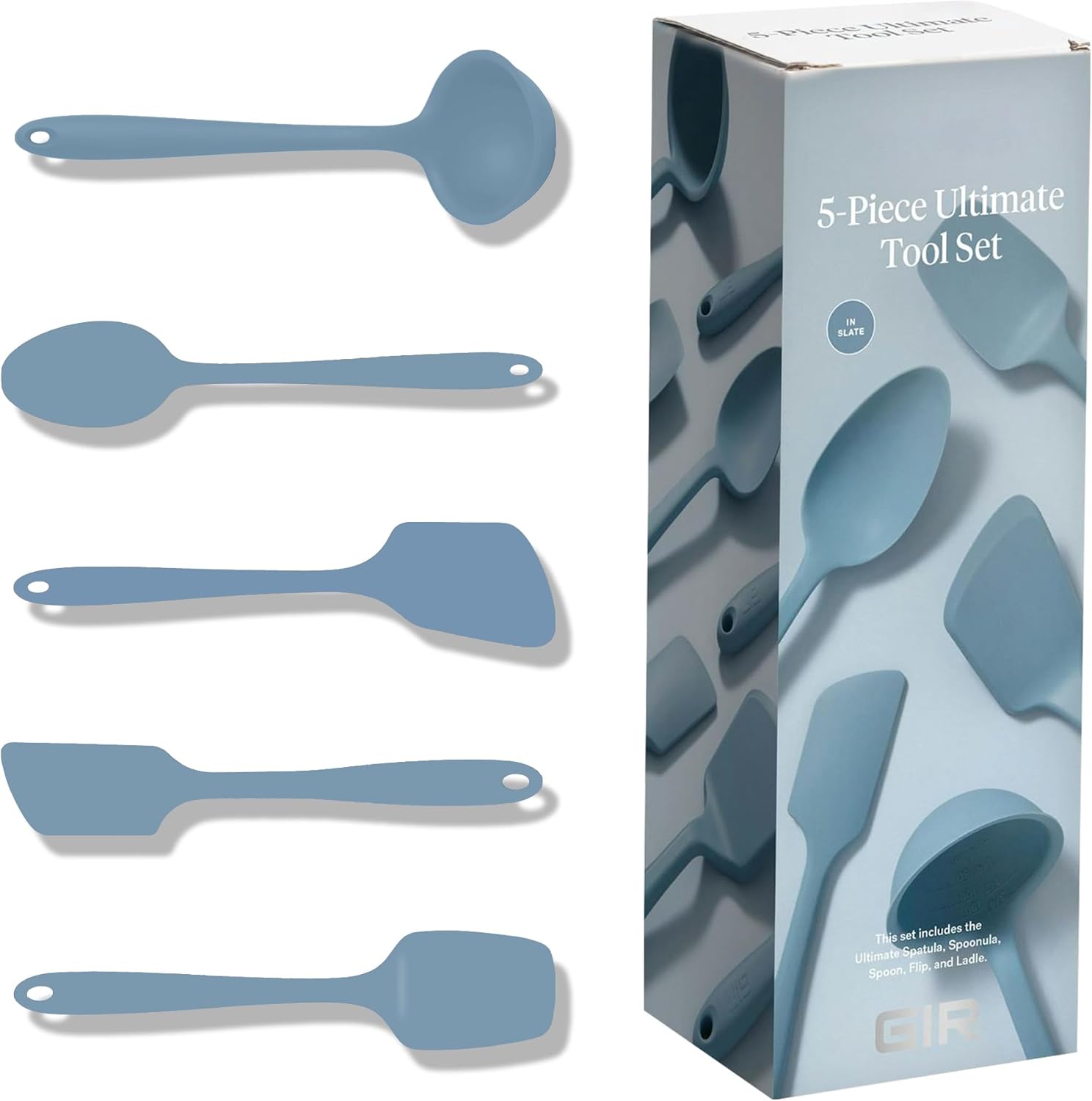 GIR: Get It Right 3-Piece Ultimate Silicone Kitchen Utensils Set - Spatula, Flip & Spoonula - Non toxic Cooking Utensils for Nonstick Cookware, Cooking and Baking - Mint