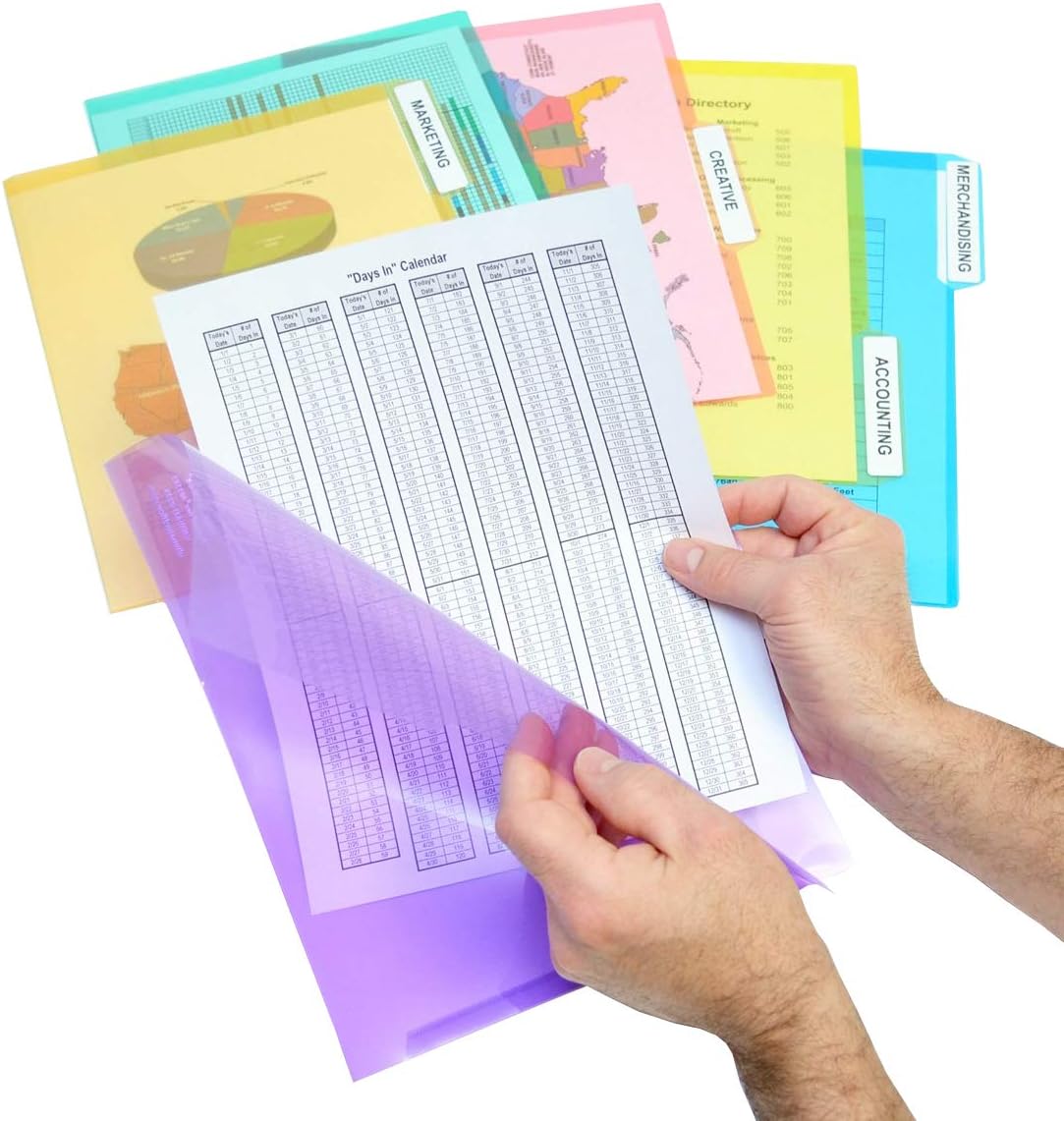 Ultimate Office StationMate Desktop Organizer (Includes 25, 5th-Cut PocketFiles). Complete Project Manager and File Sorter for the Office or Home with an Incline Design Puts All Files in Clear View