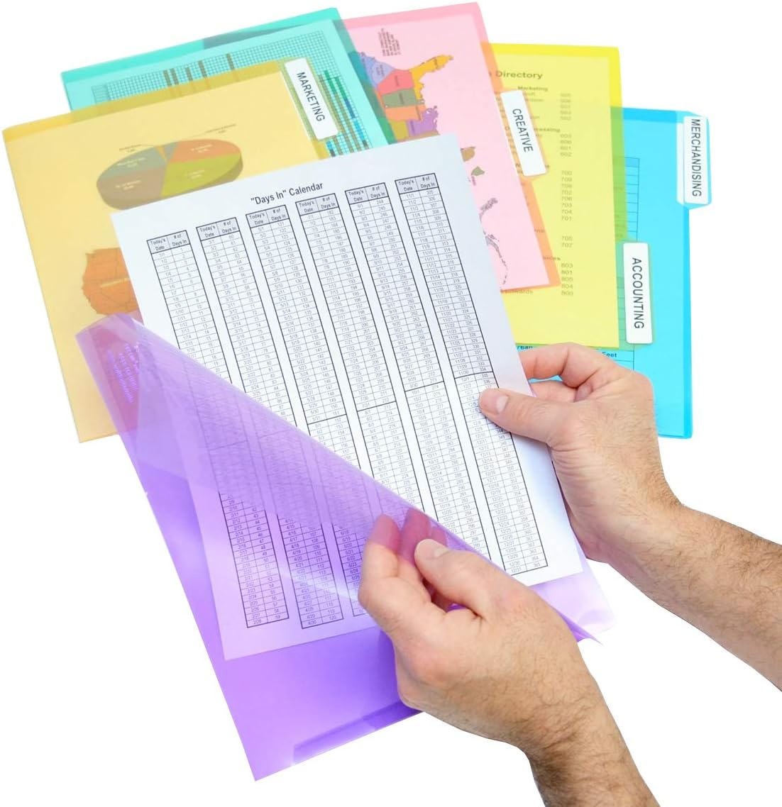 Ultimate Office StationMate Desktop Organizer (Includes 25, 5th-Cut PocketFiles). Complete Project Manager and File Sorter for the Office or Home with an Incline Design Puts All Files in Clear View