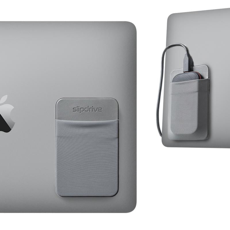 Portable Hard Drive Sleeve for Laptop - Reusable Adhesive SSD Carrying Case Pouch