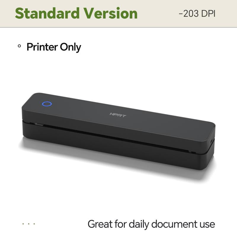 Portable Wireless Thermal Printer for Travel, Supports 8.5"x11" US Letter & A4 Paper