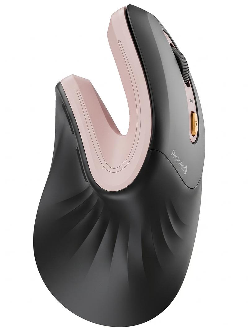 Ergonomic Bluetooth Vertical Mouse - Rechargeable Silent Wireless Mouse with 3 Multi-Device Connectivity
