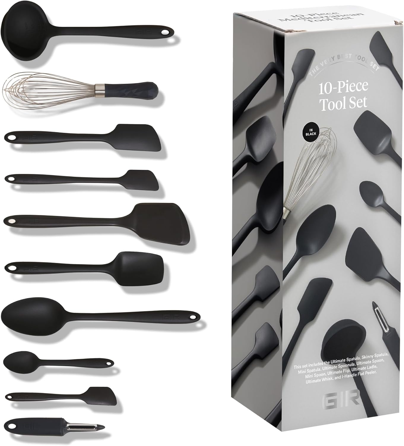 GIR: Get It Right 3-Piece Ultimate Silicone Kitchen Utensils Set - Spatula, Flip & Spoonula - Non toxic Cooking Utensils for Nonstick Cookware, Cooking and Baking - Mint