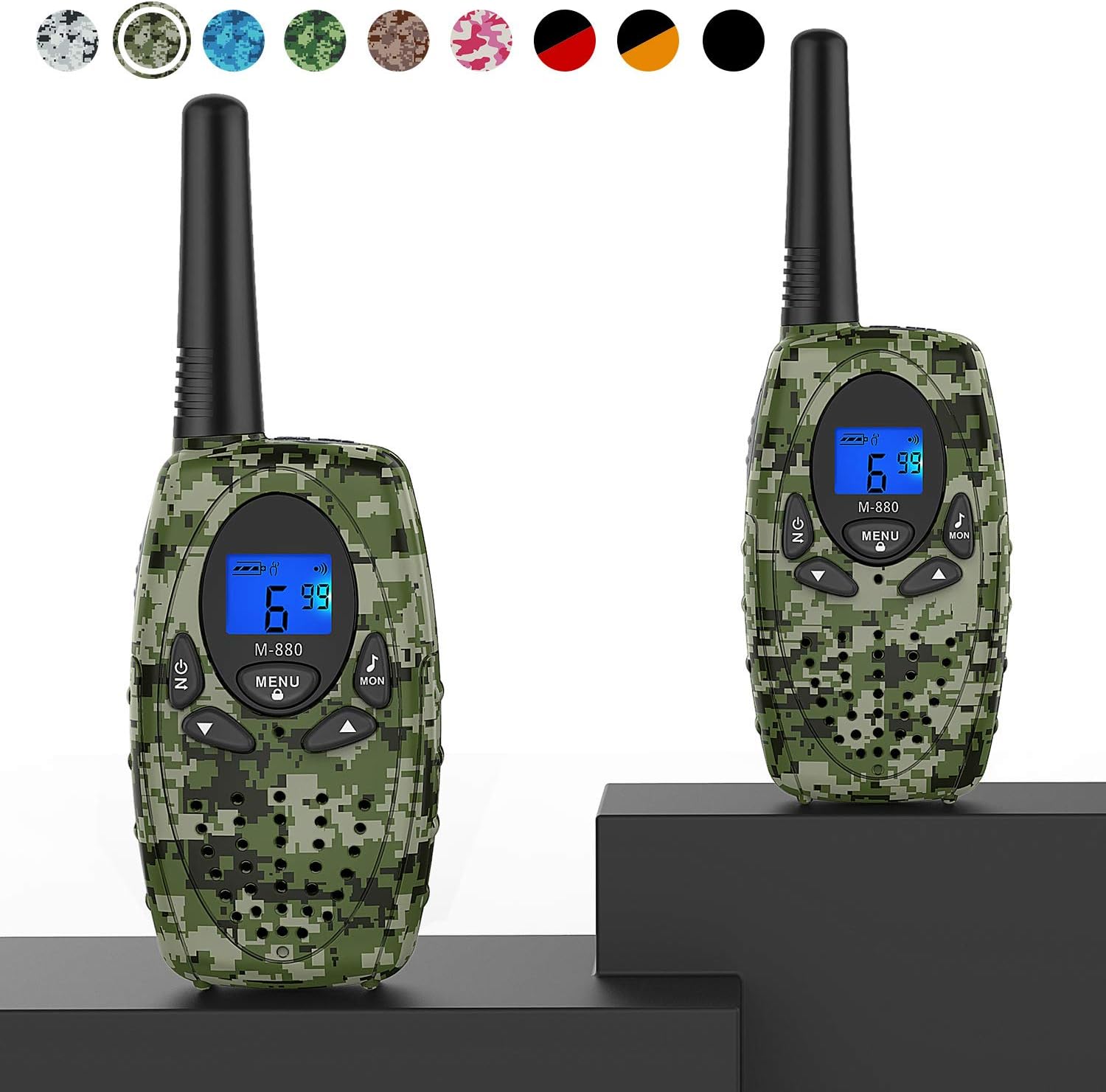 M880 Walkie Talkies for Adults (Blue 2 Pack)