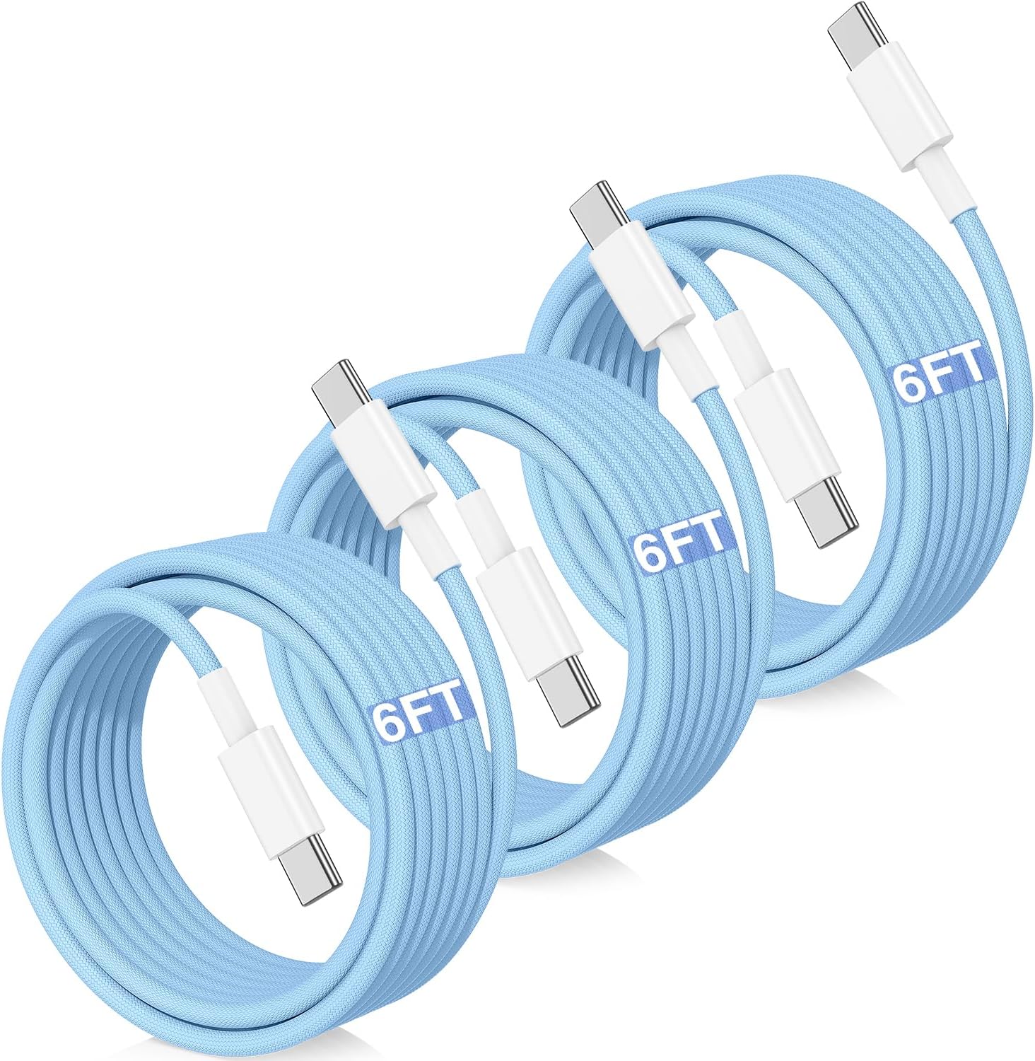 Long USB C to USB C Cable 15FT for iPhone 17 16 15 Pro Max,60W Fast Charging Type C to Type C Charger Cord for iPhone 17 16 15/16 15 Plus/17 Air/17 16 15 Pro, iPad Pro/Air,MacBook,Galaxy S25-Red