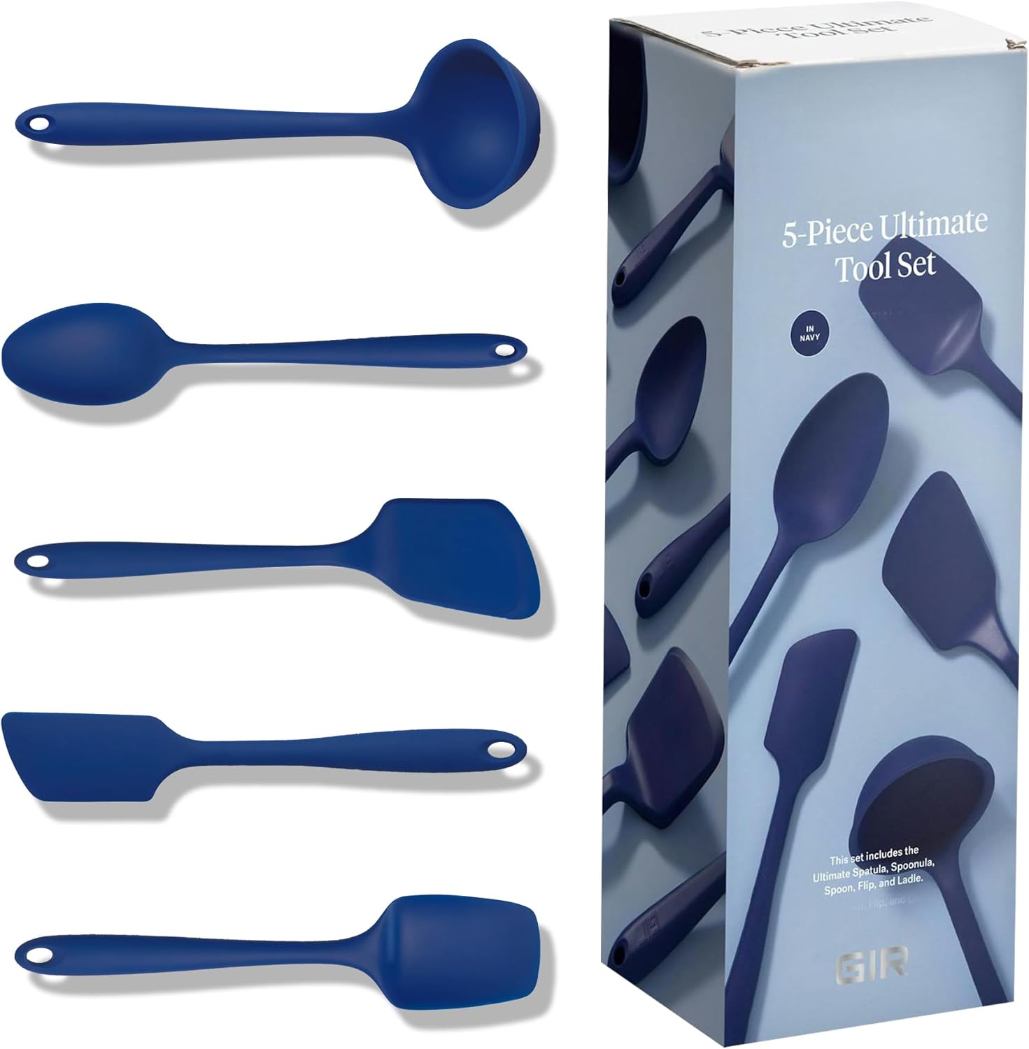 GIR: Get It Right 3-Piece Ultimate Silicone Kitchen Utensils Set - Spatula, Flip & Spoonula - Non toxic Cooking Utensils for Nonstick Cookware, Cooking and Baking - Mint