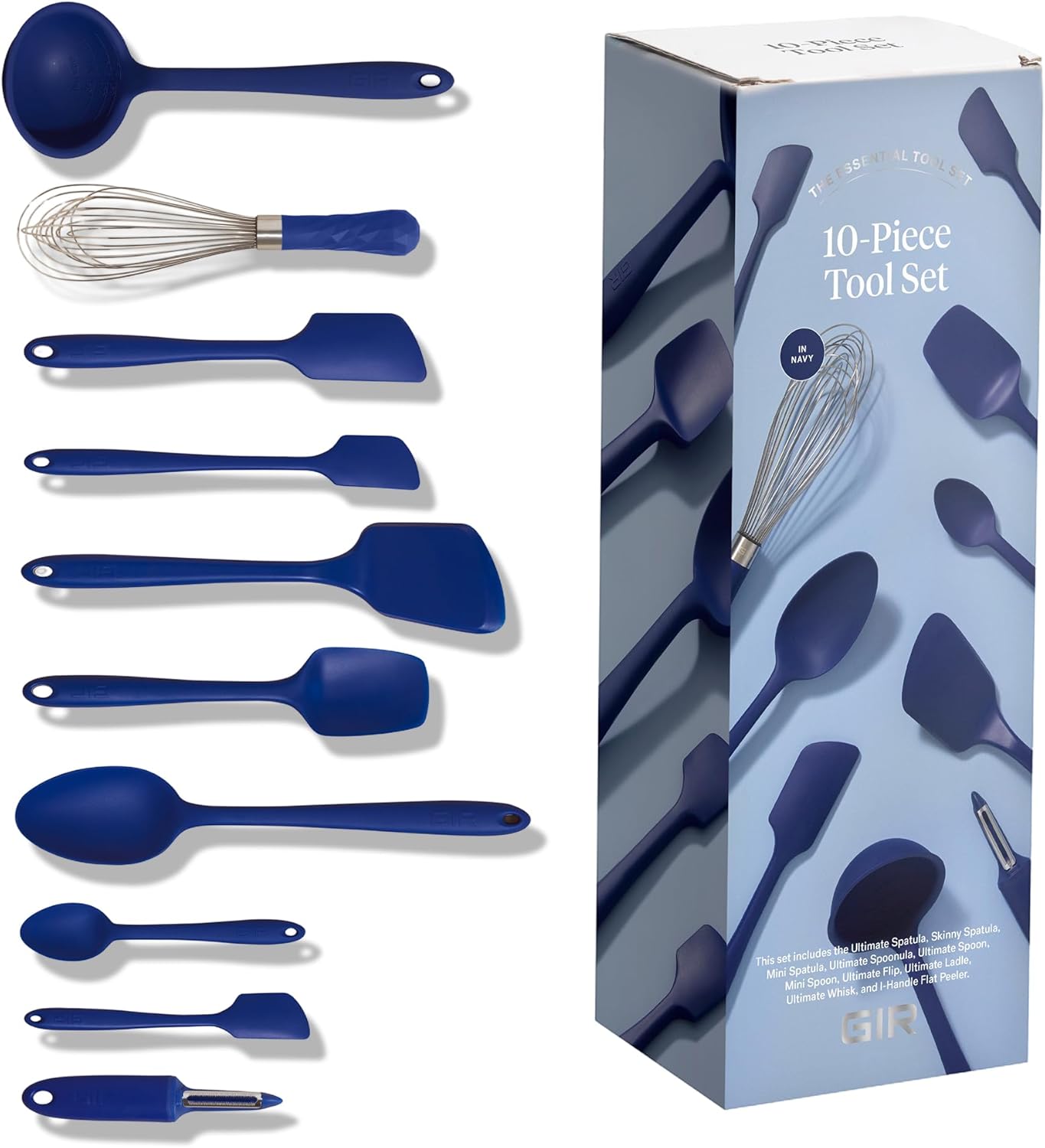 GIR: Get It Right 3-Piece Ultimate Silicone Kitchen Utensils Set - Spatula, Flip & Spoonula - Non toxic Cooking Utensils for Nonstick Cookware, Cooking and Baking - Mint