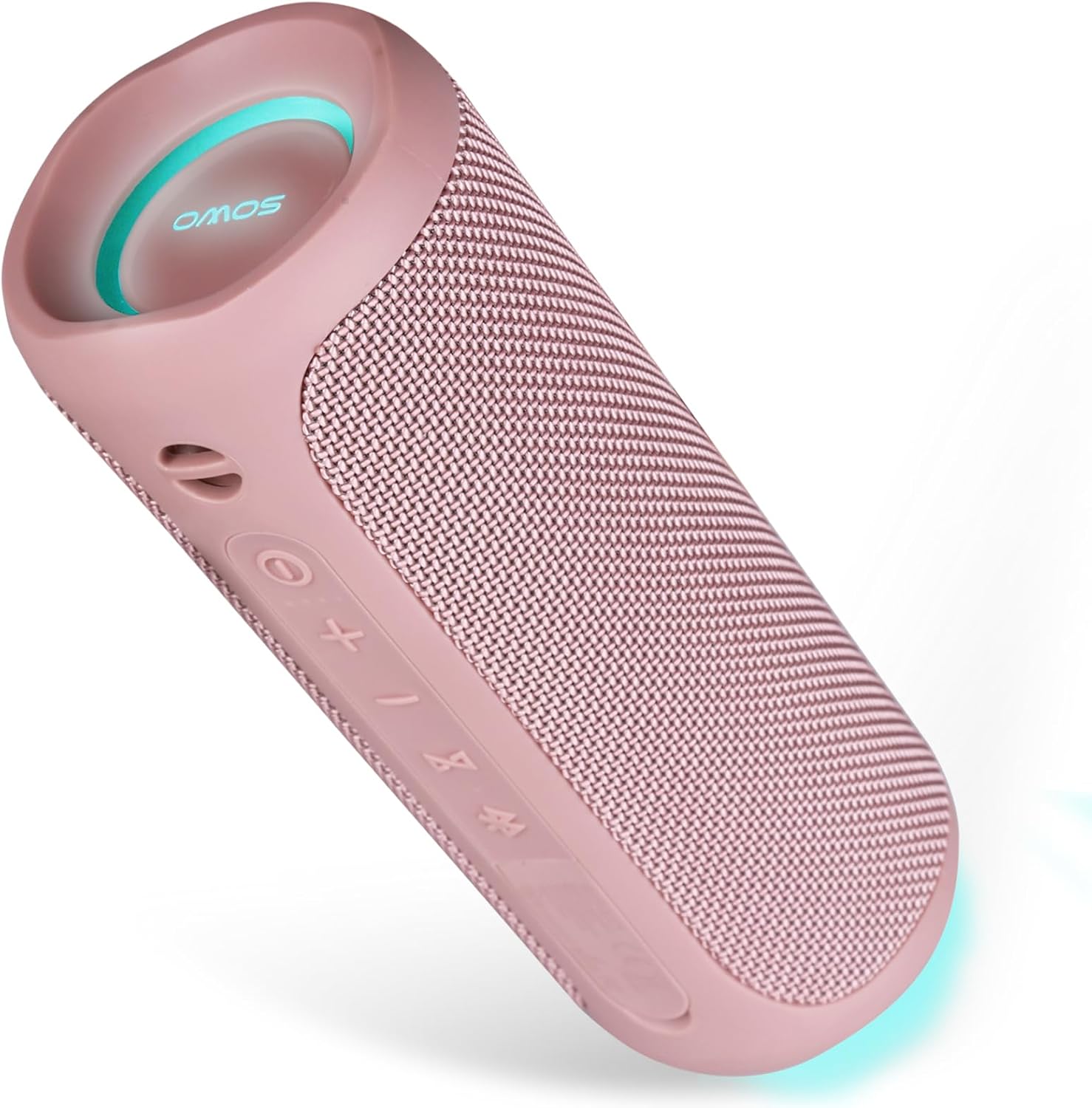 Wireless Portable Speaker,IPX7 Waterproof Bluetooth Speaker, 25W Loud Stereo Sound, Bassboom Technology, TWS Pairing, Built-in Mic, 16H Playtime with Lights for Home Outdoor - Black