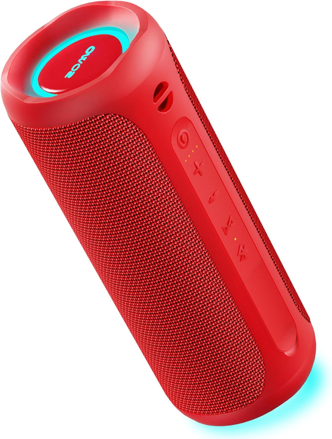 Wireless Portable Speaker,IPX7 Waterproof Bluetooth Speaker, 25W Loud Stereo Sound, Bassboom Technology, TWS Pairing, Built-in Mic, 16H Playtime with Lights for Home Outdoor - Black