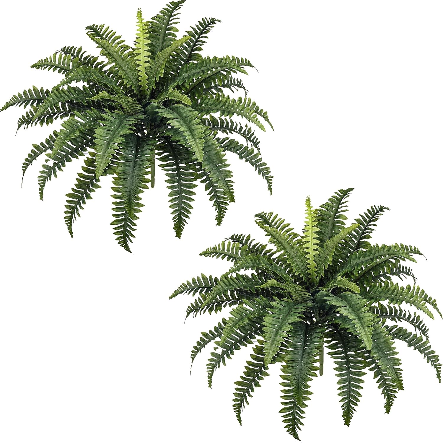 FOREST PRINCE 68" Artificial Ferns for Outdoor, UV Resistant Giant Faux Boston Fern Bush with 92 Fronds, Large Fake Plants Fade Resistant for Porch Patio Garden Home Decor