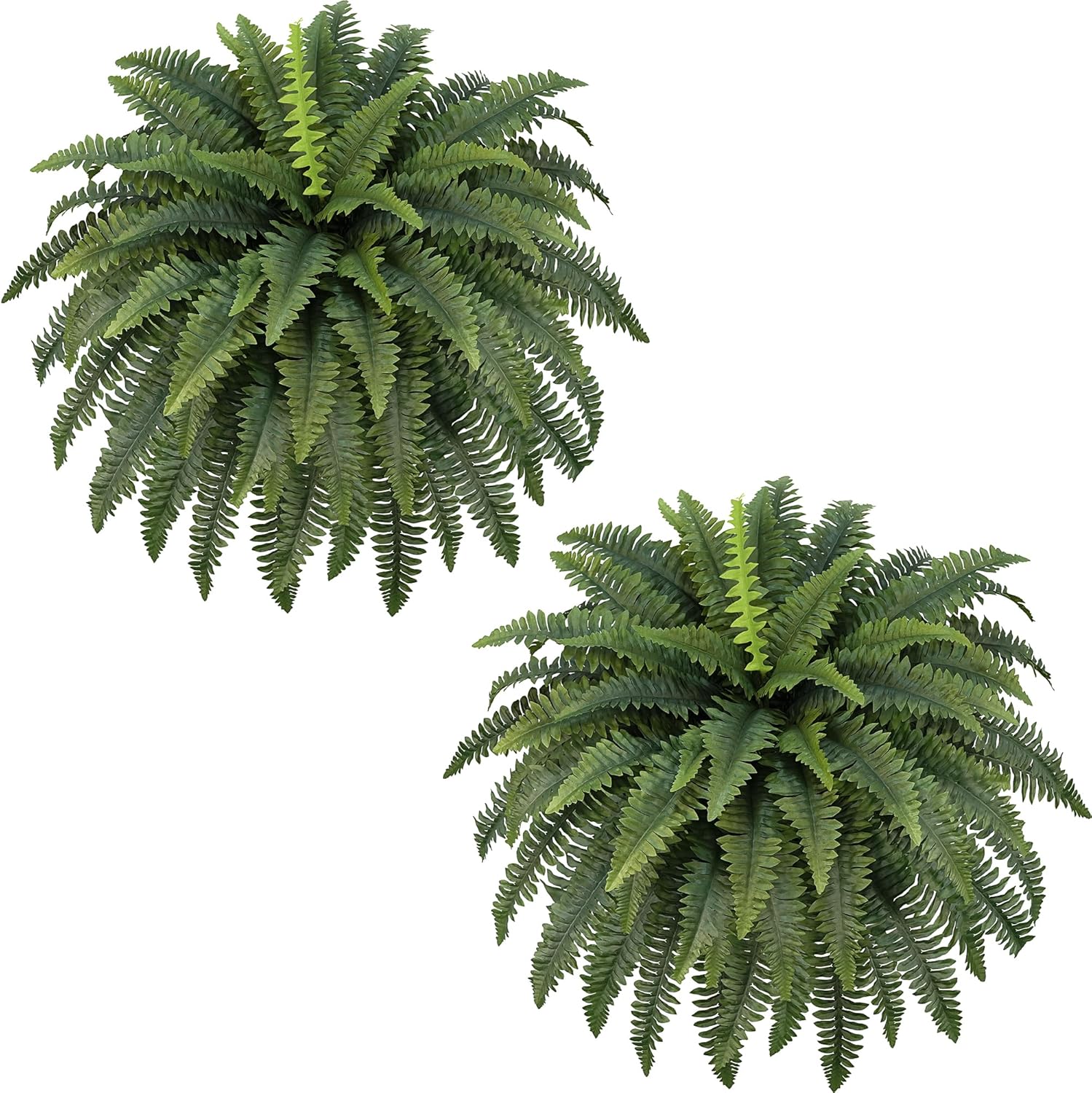 FOREST PRINCE 68" Artificial Ferns for Outdoor, UV Resistant Giant Faux Boston Fern Bush with 92 Fronds, Large Fake Plants Fade Resistant for Porch Patio Garden Home Decor