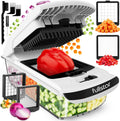 Fullstar The Original Pro Chopper - Vegetable Chopper and Spiralizer, Food Chopper with Container, Fruit Slicer, Kitchen Gadgets & Accessories, Home Essentials (2 in 1, Black)