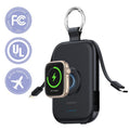 5000mAh Portable Charger with Built-in Cables and Keychain for Smartwatch and Phone