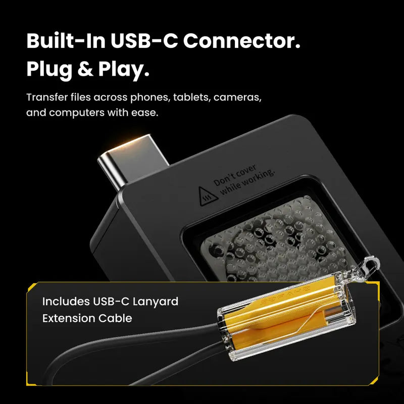 M.2 NVMe SSD Enclosure with Active Cooling System, 10Gbps USB C 3.2 Gen2 for 2230 SSDs