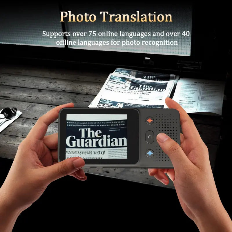Portable Digital Language Translator Device - 138+ Languages WiFi Touchscreen Real-Time Translator