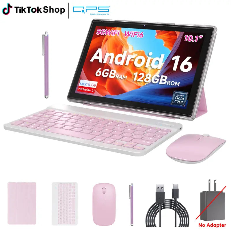 2026 Android 16 Tablet for Adults, 10.1" Screen, 20GB RAM, 128GB Storage, Octa-Core CPU