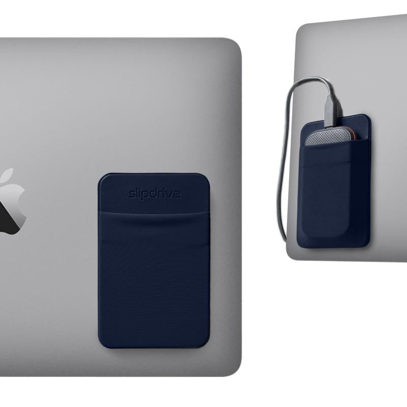 Portable Hard Drive Sleeve for Laptop - Reusable Adhesive SSD Carrying Case Pouch