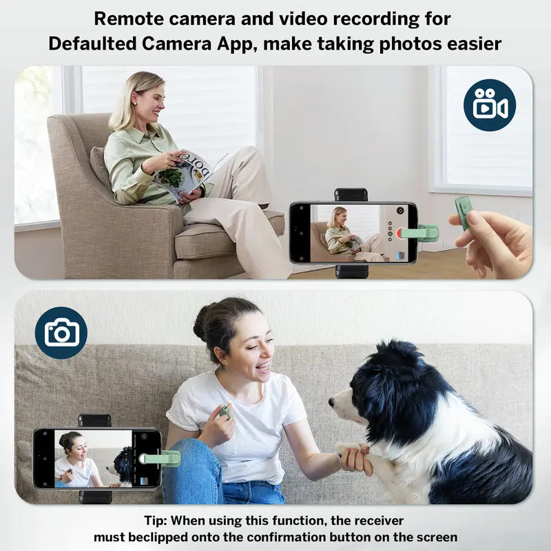 Wireless Page Turner Ring for E-Readers and Tablets with Storage Bag - Hands-Free Remote Control