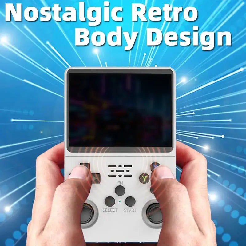 Retro Handheld Video Game Console with 3.5 Inch IPS Screen and Linux System