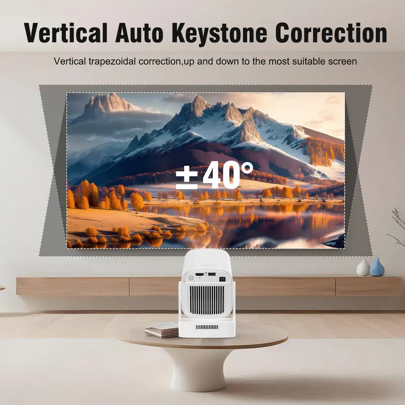 Auto Focus Native 1080P Projector, 330ANSI 8K Decode Smart Home Cinema with WiFi 6 & BT 5.4