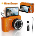 2026 Digital Camera for Photography with Foldable Screen and 32GB SD Card