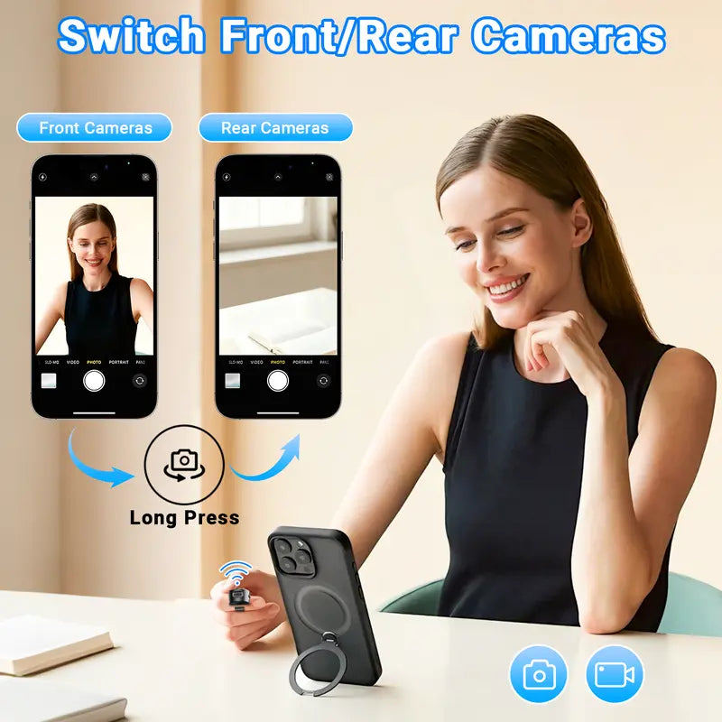 Wireless Scrolling Ring Remote Control Page Turner for Smartphones and E-Book Applications