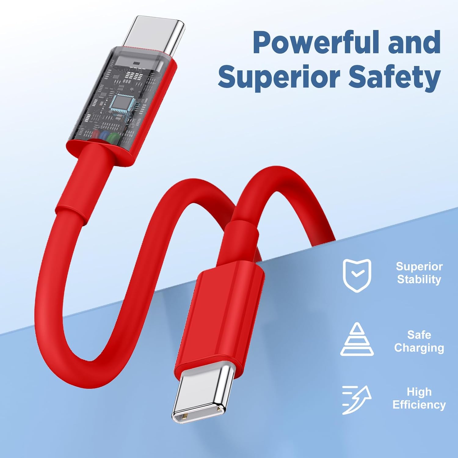 Long USB C to USB C Cable 15FT for iPhone 17 16 15 Pro Max,60W Fast Charging Type C to Type C Charger Cord for iPhone 17 16 15/16 15 Plus/17 Air/17 16 15 Pro, iPad Pro/Air,MacBook,Galaxy S25-Red