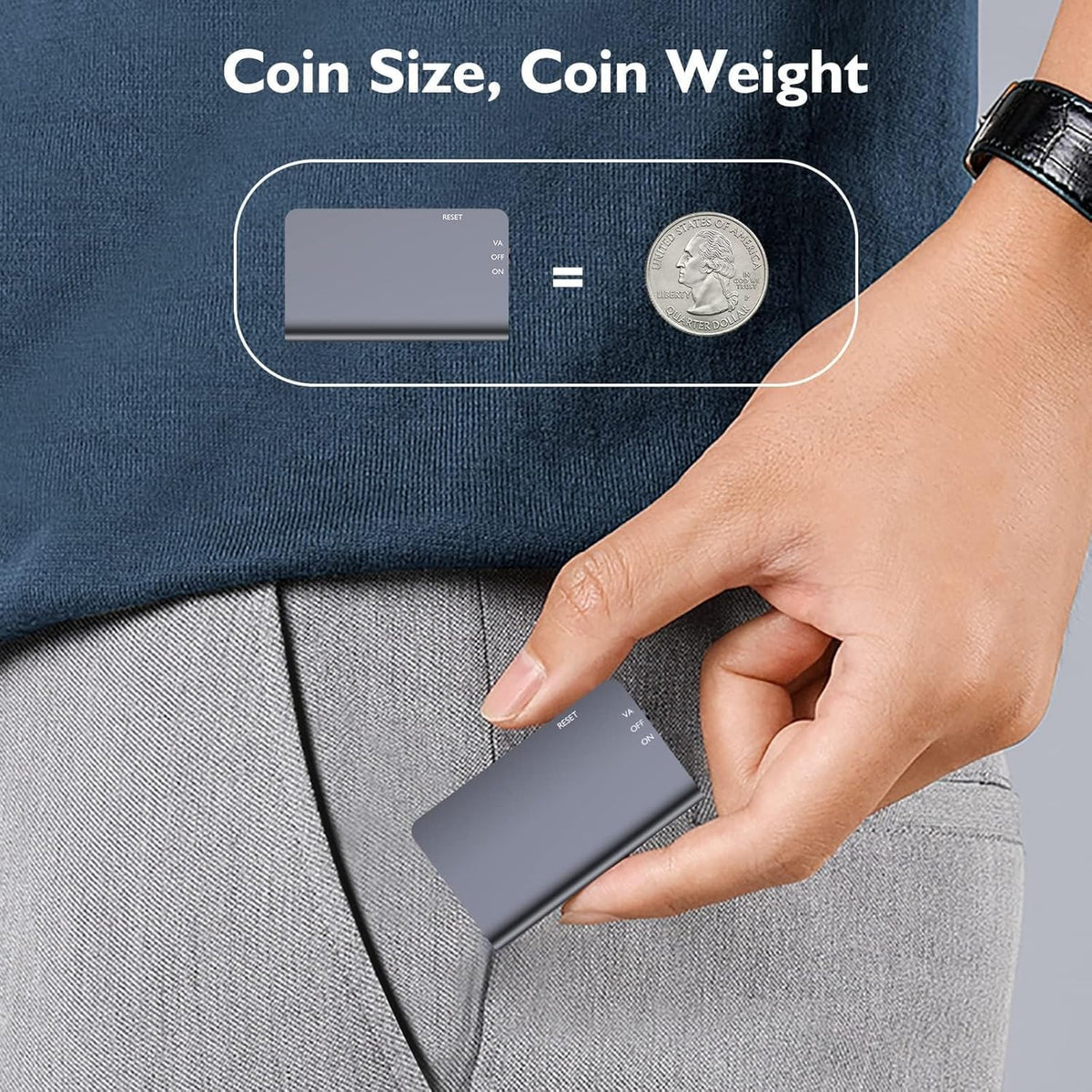 64GB Magnetic Voice Activated Recorder - 40 Hours Continuous Recording with AI Noise Reduction
